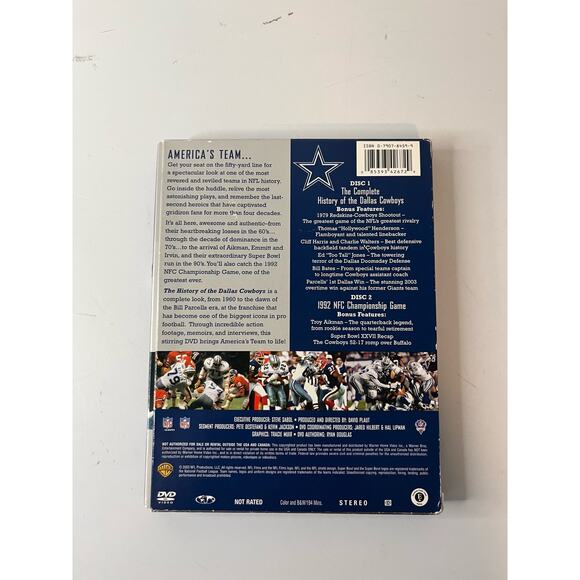 Dallas Cowboys Football Complete History Of America's Team 1960-2003 DVD Box Set - Picture 5 of 5